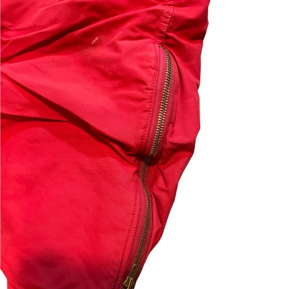 Vintage 1960’s Cold Weather Sport Clothing Kids Red Snow Pants Small - Picture 2 of 4